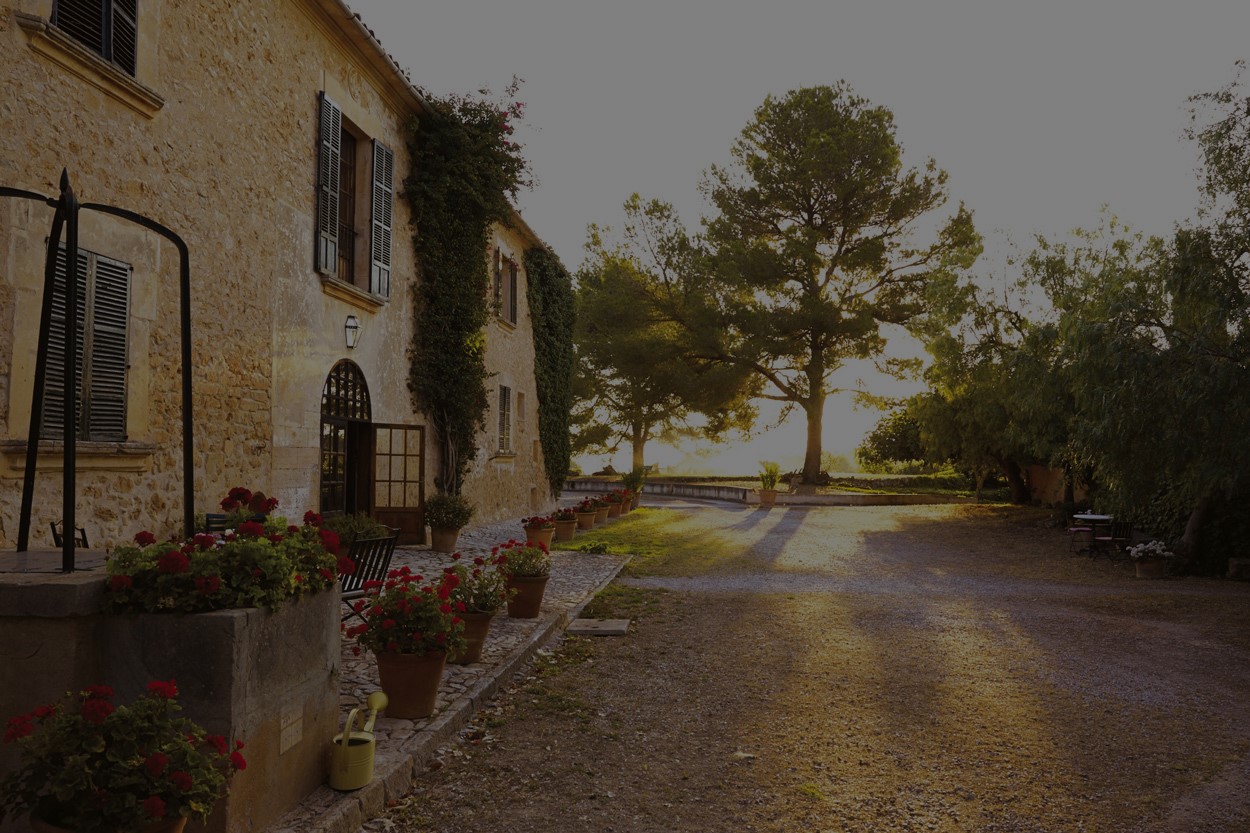 Historia viva de MallorcaLa Possessió se alza sobre 265 metros sobre el nivel del mar, rodeada por viñedos y bosques de encinas, a los pies Puig de Randa y con vistas a la Serra de Tramuntana.